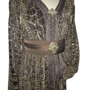 Takchita Mouzona donker taupe + riem!