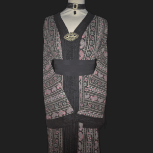 Elegante Sari jurk zwart + riem